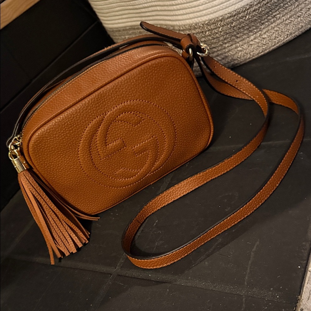 ✨Gucci Soho Disco Bag•Tan/Gold✨